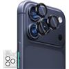 ELYCO Pellicola Fotocamera Compatibile con iPhone 17 Pro/Pro Max Vetro Temperato, 3 Pezzi 9H Durezza HD Fotocamera Pellicola Protettiva Vetro Temperato, Anti Graffio, Senza Bolle, Nero