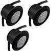Shop SoftAir® 3 Pezzi Mini Faretti Spot LED Colore Nero Neri da Incasso 3W Luce Calda Naturale Fredda Foro 27mm Interni Cartongesso con Trasformatore (Luce Calda 3000k)