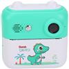 Luqeeg Mini Macchina Fotografica Istantanea, 2.4 Pollici 24 MP Pixel Video 1080P Fotocamera Digitale USB con Stampa Termica Giochi Musicali e 1 Rotolo di Carta Termica Integrato
