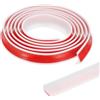 PATIKIL 79 Pollici Soglia Doccia Pieghevole Diga Acqua, Barriera Stopper Doccia Autoadesiva Splash Guard per Porta Doccia Senza Telaio, Bianco (0.8Lx0.5P)