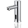 HOMSSY Rubinetto elettronico basso con sensore a infrarossi, senza contatto, 1 acqua (solo fredda), ottone cromato - per lavabo bagno
