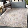 Livabliss Casablanca Tappeto Vintage Tappeto per Soggiorno, Corridoio, Cucina Tappeti Salotto Classico, Orientale, leggera Manutenzione Pelo Corto, Grande, 120x170 cm Grigio Talpa e Crema