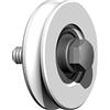 Fac Mini ruota dentata 1/2 rotonda, in nylon, asse M8 Ø 40