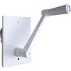 MICEL - 90094 - Tornio per tapparelle da incasso, carico massimo 40 kg, con manovella, in acciaio, finitura bianca, 160 x 80 x 130 mm