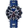 RORIOS Orologio Moda da Uomo Orologio da Polso Silicone Sportivi Orologio Analogico Quarzo Orologio Multifunzione Cronografo Orologio Luminosi Calendario Blu C