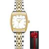 CIVO Orologio Donna Analogico Piccolo: Orologio Acciaio Donna Argento Impermeabile - Orologi da Polso Numeri Romani Quadrato Minimal