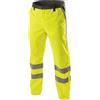 Högert Technik ABENS - Pantaloni da Lavoro Impermeabili da Uomo, XL, Gialli, con Strisce Catarifrangenti, Traspiranti, per edilizia, Industria, Costruzione di Strade, Giallo., XL