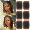 XIIMENALU Capelli Afro Ricci Intrecciati Bulk Per Mini Twist Afro Ricci Bulk Capelli Sintetici Cuban Twist Capelli Morbidi Locs Micro Spring Twist Per Capelli Crespi Loc Riparazione (T30#, 20 cm