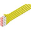 Digitus DK-1644-100-Y-5 Cavo di Rete 10 m Cat6 S/FTP (S-STP) Giallo, Cat-6 - 10 m (5 Pezzi), Cavo patch - S-FTP - LSZH