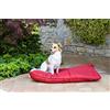 Italian Bed Linen Cuscinone CHUNKY per cani e gatti, cuscino letto imbottito, trapuntato, Cuccia in morbida Microfibra, Lavabile in Lavatrice, misura 60x100 cm - BORDEAUX