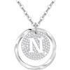Tusuzik Regalo Per San Valentino — Collana Personalizzata Con Iniziali A-Z In Argento Sterling 925, Un Gioiello Regolabile Per Tua Moglie, Fidanzata O Mamma.