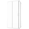 Parama Box Doccia Angolare 80x80 cm Vetro Trasparente 4 mm Profili Bianchi h185cm mod. Grenada