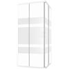 Parama Box Doccia Angolare 80x80 cm Vetro Serigrafato 4 mm Profili Bianchi h185cm mod. Grenada