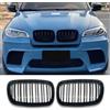 Jinpengyong e71 Griglia nera radiatori per BMW X5 X6 E70 a doppio ponte sportivo lucido nero 2007-2013(For X5 E70 2007-2013)