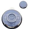 ATFIGII Custodia Chiave compatibile con Mercedes Smart #1 Brabus Smart #3 SMART Fortwo 1 Cover per chiave Guscio per la chiave Portachiavi TPU 3 Tasti Argento Grigio