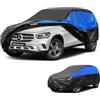GUNHYI Telo Copriauto Impermeabile e Traspirante, SUV Telo Copri Auto per Mercedes GLC 300e 200 220 300 GLC43 63, Nero Blu Telone per Auto da Garage Completo per la Protezione Dalla Pioggia.