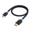 Cable Matters Cavo USB C a Micro USB (Cavo Micro USB a USB-C) con investimento intrecciato lungo 0,3m in Nero