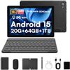 Laptok Tablet 10 Pollici Android 16 Tablet Con Tastiera, 20GB 1TB TF, Tablet PC Con WIFI 5G, Bluetooth 5.4, Widevine L1,8MP Fotocamera, 5000mAh