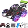 OBEST Auto Telecomandata 4WD per Bambini, Auto Giocattolo RC con Proiettori Alta Definizione e Bambole, Telecomando a 360° Auto Acrobatica con Luci LED Colorate e Musica, Regalo per Principianti