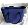 O bag MINI - Borsa Nuova Originale O bag - Col. Blu Int. BLU Manici NERO CORDA
