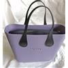 O bag MINI - Borsa Nuova Originale O bag col. VIOLA Int. NERO 2 Manici NERO