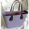 O bag MINI - Borsa Nuova Originale O bag col. VIOLA Int. BORDEAUX Manici NERO