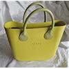 O bag MINI - Borsa Nuova Originale O bag - Col. Fresia Int. NERO 3 Manici Verde