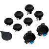 GuliKit Joysticks Replacement Module, 720° Adjustable Tension TMR Magnetic Joystick Replacement Kit, for PS4 DualShock Controller, Anti-drift Stick Repair Module with 3 Pairs Thumbstick Caps