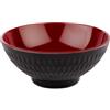 APS Asia plus coppetta melamina interno rosso lucido esterno nero lucido Ø cm 13x5,5h