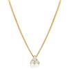 DIAMORE Elli diamonds Collana Donna Catena Triangolo con diamante (0,045 Ct) In Oro Giallo 585