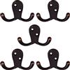 Design House 207738 Cappotto, Doppio Gancio Orizzontale, Bronzo Lucidato Olio 5 Pacco