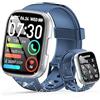 Cillso Smartwatch Uomo Donna, 1.95 Orologio Smartwatch con Chiamata Bluetooth e Risposta Vivavoce, Fitness Tracker con Contapassi/Sonno/Cardiofrequenzimetro, Impermeabile IP68, 100+ Sports Smart Watch Blu