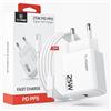 TC-POWER Caricatore Rapido USB-C 25W con Cavo da 2M-Caricabatterie SamsangGalaxy S25/S24/S23/S22/S21 (Ultra/Plus) Compatibile 15/16/17 (Pro/Pro Max) | Caricatore USB C Alimentatore USB C