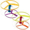 Battat - Skyrocopter - Disco volante giocattolo - 2 lanciatori e 4 dischi - Playset elicottero - Giocattolo da esterno per l'estate - 3 anni +