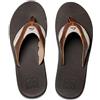 Reef Leather Fanning - Infradito Uomo, Marrone (Bro/Brown 4 Br4), S