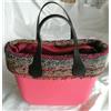 O bag MINI - Borsa Nuova Originale Col. CORALLO Int. BORDEAUX Manici NERO BORDO