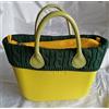 O bag MINI - Borsa Nuova Originale Col. FRESIA Int. GIALLO BORDO LANA