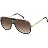 Carrera Occhiali da Sole 1059/S Black Gold/Brown Shaded 64/11/145 uomo