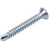 Hilitand M4.2 - Viti autofilettanti, viti a testa piatta in metallo, set di viti di coda di perforazione, bulloni per fissaggio di lamiera(M4.2 x 32(50 pezzi)