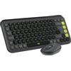 Logitech POP ICON COMBO, kit mouse e tastiera Bluetooth, digitazione comoda, tasti e pulsanti programmabili, clic discreti, Easy-Switch fino a 3 dispositivi