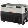 VEVOR Frigorifero per Auto, 35 Litr Frigo Compressore Congelatore Portatile Elettrico per Campeggio, con Ruote, a Doppia Zona, 0,6kW.h Da -20°C a 10°C Regolabile Frigo Termico per Auto Camion Barca