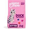 Edgard & Cooper Crocchette Gatti, per Gattini, (Anatra/Pollo Fresco, 2Kg), Crocc