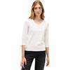 Cecil 3227461 Maglietta Basic con Scollo a V, Vanilla White, XL Donna