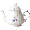 Villeroy & Boch Vieux Luxembourg Teiera, 1,1 Litri, Porcellana Premium, Bianco/Blu