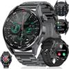 LIGE Smartwatch Uomo con 3 Cinturini,1.39 Orologio Smartwatch Chiamate e Assistente Vocale, Cardiofrequenzimetro,Monitor del SpO2/Sonno,100+ Modalità Sportive Fitness Tracker Smart Watch