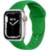 ELETTRONEO C1B Cinturino per Apple Watch Ultra 3 2 49mm, Serie 11 10 46mm, 9 8 7 45mm 41mm, SE 6 5 4 44mm 40mm, 3 2 1 42mm 38mm Donna Uomo Band Bracciale Sport Silicone, Verde Natale