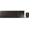 CHERRY DW 9100 SLIM, Set di Tastiera e Mouse Senza Fili, per l'Italia QWERTY , Connessione Bluetooth e Wireless 2,4 GHz, Tasti Silenziosi, Ricaricabile, Nero-Bronzo, Italiano - QWERTY