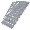 Adsamm® / 60 x feltrini autoadesivi/Grigio / 20x40 mm/Rettangolare/piedini per mobili in feltro da 3.5 mm di spessore/pad protettivi per arredi