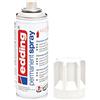 edding 5200 Spray Permanente, Bianco Traffico Opaco, 200 Ml, Vernice Acrilica Premium per Dipingere e Decorare Vetro, Metallo, Legno, Ceramica, Plastica, Tela, Smalto Acrilico, Vernice Spray
