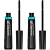 L'Oreal Paris L'Oréal Paris Telescopic Lift Waterproof Mascara Allungante Volumizzante Formula Vegana Texture Leggera Contro Grumi Sbavature per Tutti i Tipi di Ciglia Colore Nero - Set da 2